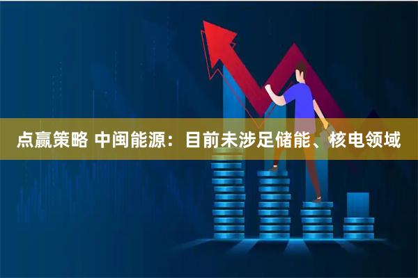 点赢策略 中闽能源：目前未涉足储能、核电领域