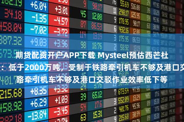 期货配资开户APP下载 Mysteel预估西芒杜铁矿2026年供给量：低于2000万吨，受制于铁路牵引机车不够及港口交驳作业效率低下等